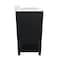 Flash Furniture Vega 30 Inch Vanity w/Sink Combo, Storage Cabinet w/Soft Close Doors and Open Shelf, Black FS-VEGA30-BK-GG - alternate 4